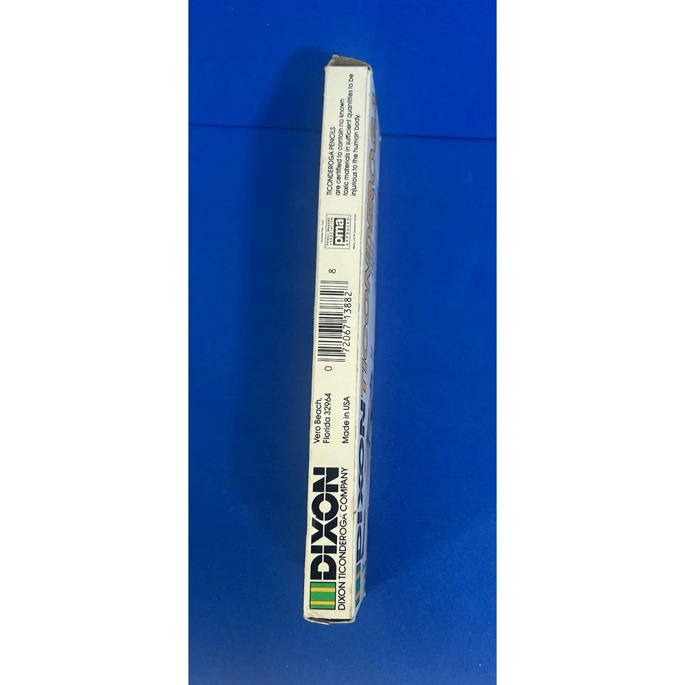 Vintage Dixon Ticonderoga No. 2 Soft 1388 Box Of 12‎ Pencils Unsharpened
